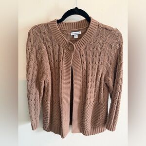 Single Button Knit Cardigan